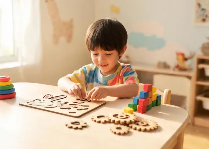 Preschool STEM and puzzle play